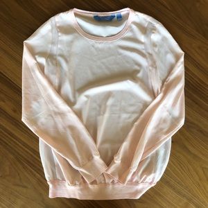 Simply Vera Pale Pink Long Sleeve Shirt, Size Small